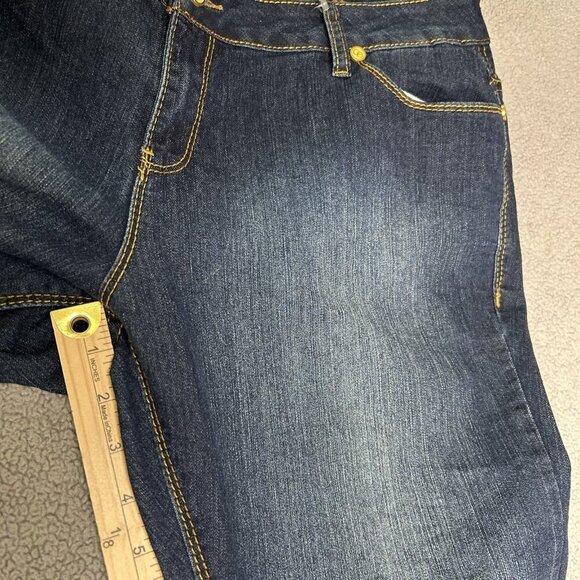 Coogi Jeans Womens 18W Bootcut Stretch Denim Gold Embroidered Pockets Y2K Retro - Picture 14 of 16